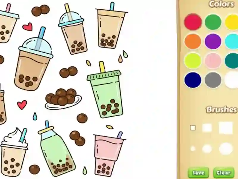 Spel Leuke boba kleurboek voor kinderen online