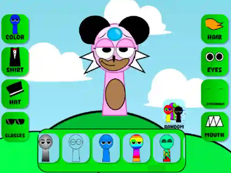 Spel Sprunki-personagemaker OC online