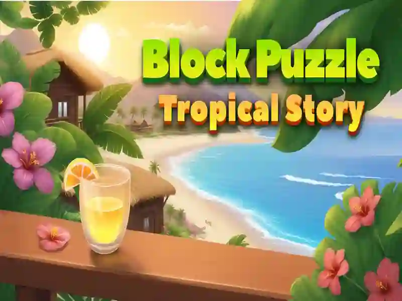 Spel Blokkeer puzzel tropisch verhaal online Spel Blokkeer puzzel tropisch verhaal online