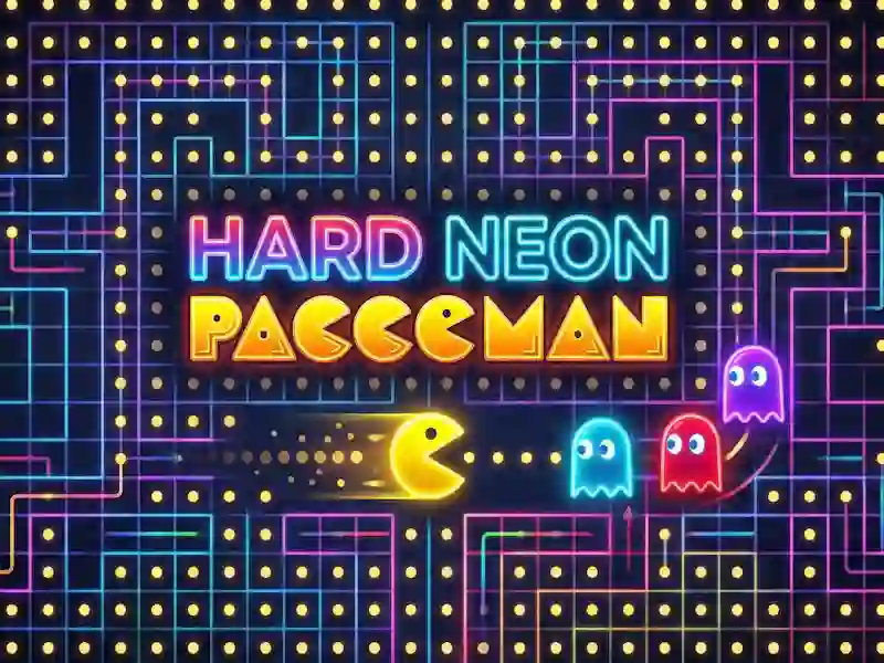 Spel Harde neon-paccoman online