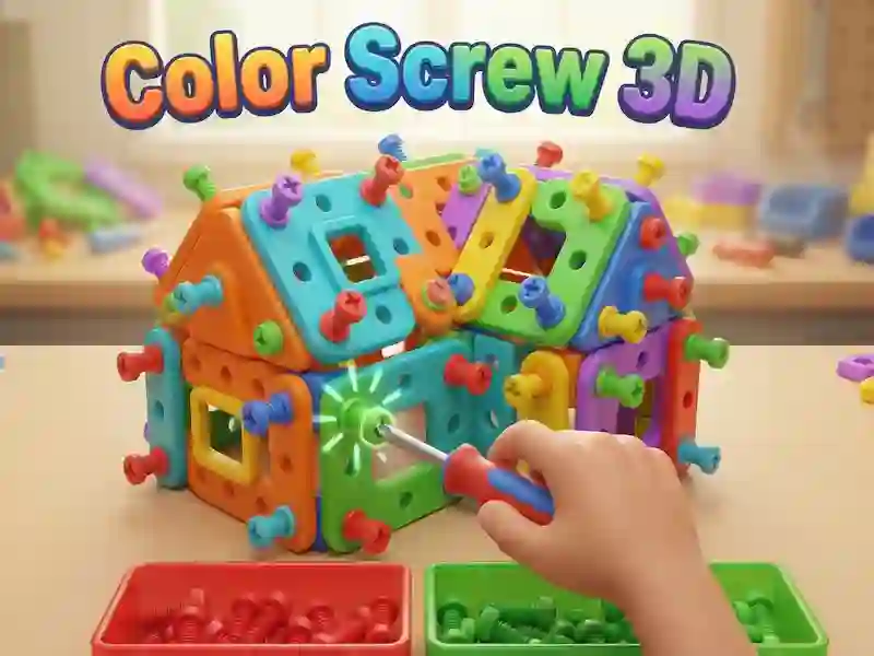 Spel Kleur Schroef 3D online