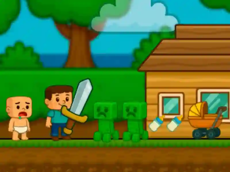 Spel Baby Noob Help! Steve online Spel Baby Noob Help! Steve online