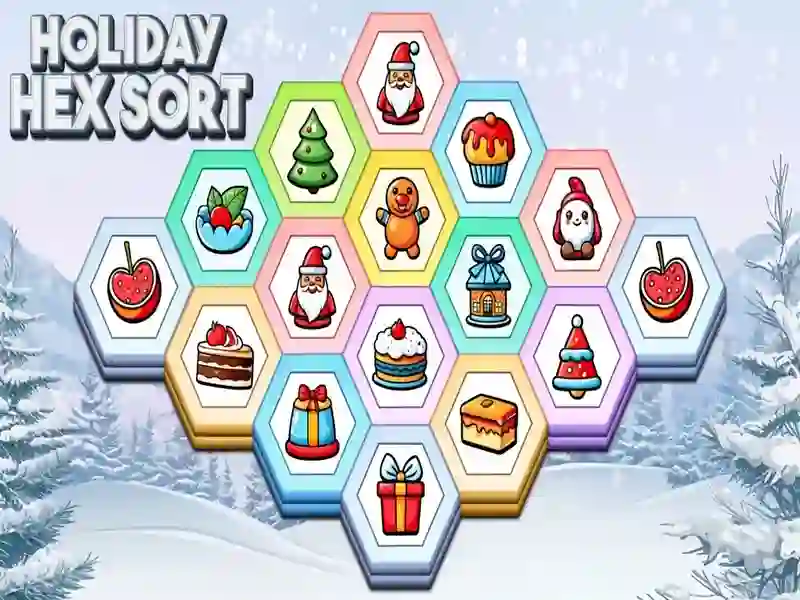 Spel Holiday Hex Sort online