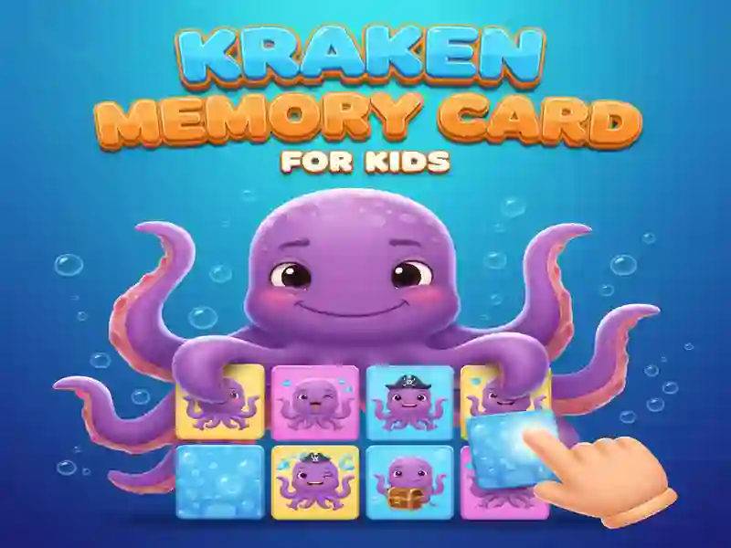 Spel Kraken-geheugenkaart voor kinderen online