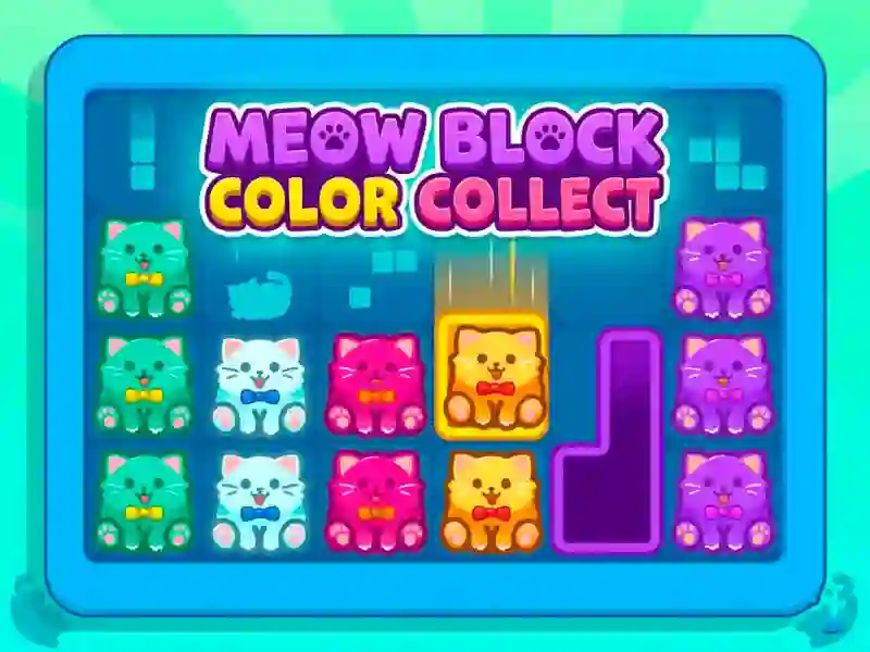 Spel Meow Block Color Collect online