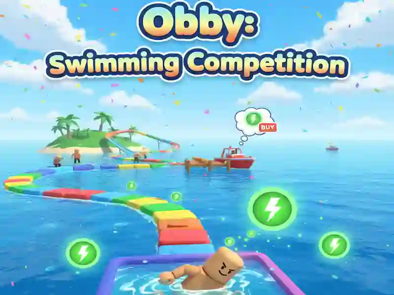 Spel Obby: Zwemwedstrijd online