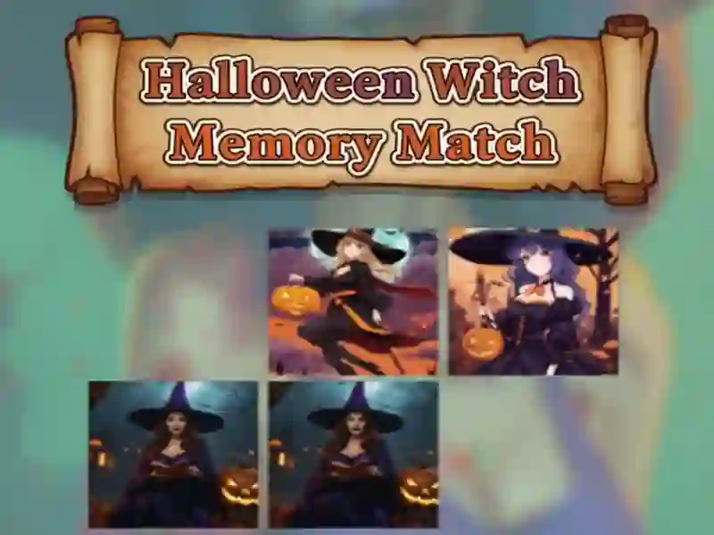 Spel Halloween-heksenherinneringswedstrijd online