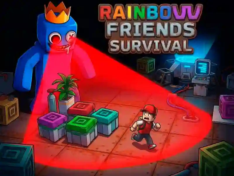 Spel Rainbow Friends Survival online