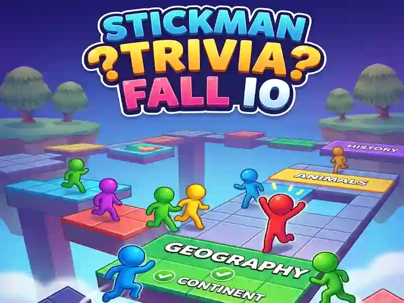Spel Stickman Trivia Fall IO online