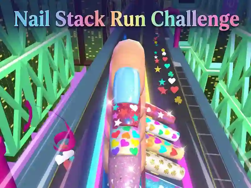 Spel Nail Stack Run Challenge online