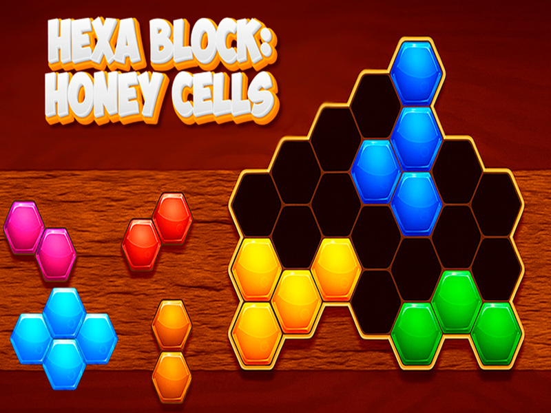Spel Hexa-blok: honingcellen online