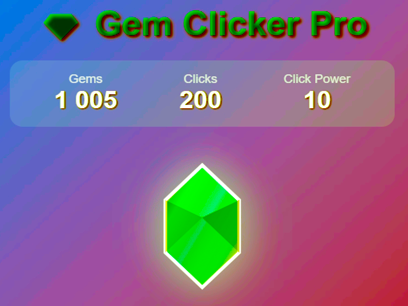 Spel Gem Clicker Pro online