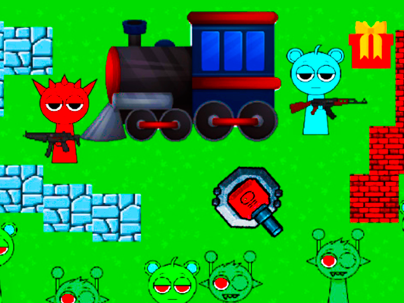 Spel Sprunki dode rails online