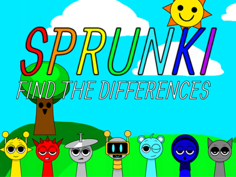 Spel Sprunki vind de verschillen online