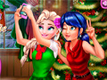 Spel Ladybug en Elsa Kerst Selfie online