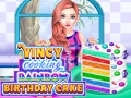 Spel Vincy Kookt Regenboog Verjaardagstaart online