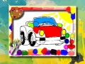 Spel Kleurboek met cartoonauto's online