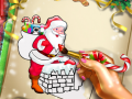 Spel Kerstkleurplaten van de Kerstman online