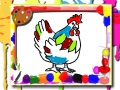 Spel Kleurenboek met kippen online