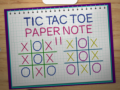 Spel Tic Tac Toe Papier Nota 2 online