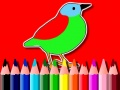 Spel Terug naar school: Vogels kleurboek online