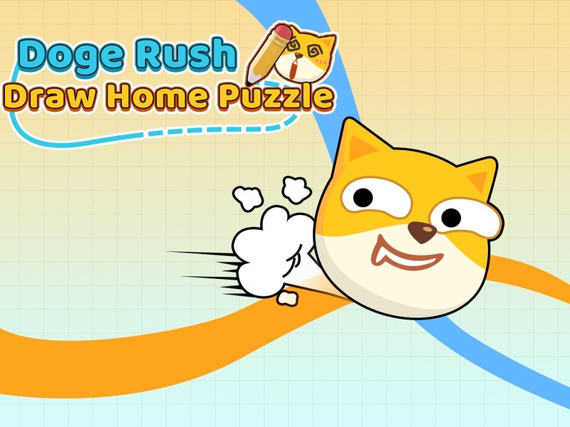 Spel Doge Rush Draw Home Puzzle online