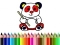 Spel Terug naar School: Panda Kleuren online
