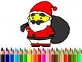 Spel Terug naar school: Kleurplaat van de Kerstman online