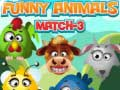Spel Grappige Dieren Match 3 online