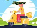 Spel Stad Scooter Ritjes Puzzel online