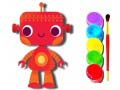 Spel Terug naar school: Robot Kleurenboek online