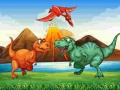 Spel Kleurige Dinosaurussen Match 3 online