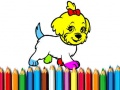 Spel Terug naar school: Hond kleurboek online