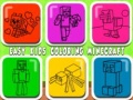 Spel Gemakkelijk Kleurboek voor Kinderen Minecraft online