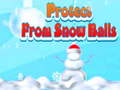 Spel Bescherm je tegen sneeuwballen online