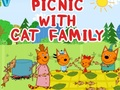 Spel Picknick met de kattenfamilie online