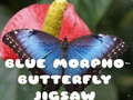 Spel Blauwe Morpho Vlinder Puzzel online