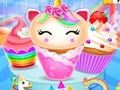 Spel Eenhoorn Zeemeermin Cupcake Kookontwerp online