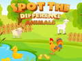 Spel Zie de Verschillen: Dieren online