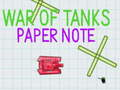 Spel Oorlog Van Tanks Papieren Notitie online