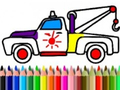 Spel Terug naar school: Truck Kleurenboek online