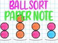 Spel Ball Sorteren: Papieren Notitie online