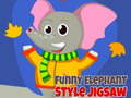 Spel Grappige Olifant Stijl Puzzel online