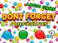 Spel Vergeet Niet online