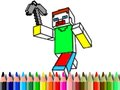 Spel Terug naar school: Minecraft Kleurboek online