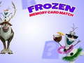 Spel Bevroren Geheugen Kaart Match online
