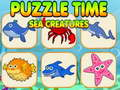 Spel Puzzel Tijd Zeewezens online