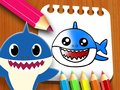 Spel Baby Shark Kleurenboek online