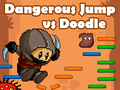 Spel Gevaarlijke Sprong vs Doodle Jump online