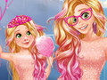 Spel Prinses Moeder Dochter Schattige Gezinslook online
